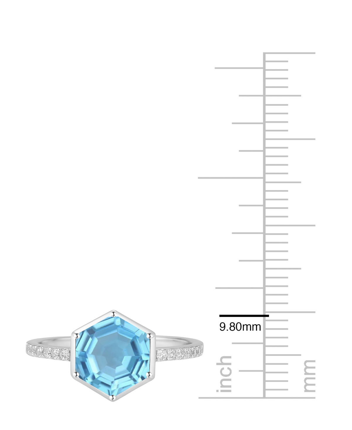 Macy's Amethyst (2 ct. t.w.) and Lab-Grown White Sapphire (0.01 Ring 14k Gold Over Sterling Silver (Also Available Multi-Stones)