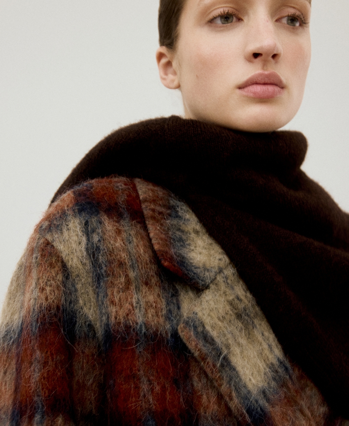 Mango Women's Wool-Blend Check Coat