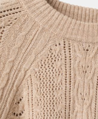 Women's Openwork Knit Sweater