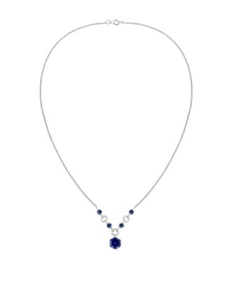 Amethyst (2.5 ct. t.w.) Hexagon Pendant Necklace in Sterling Silver (Also Available in Multi-Stones)