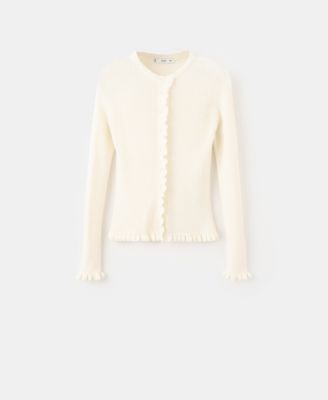 Women's Scalloped Edges Cardigan