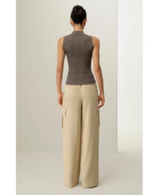 Women's Seamless Knit Washable-Wool Vest