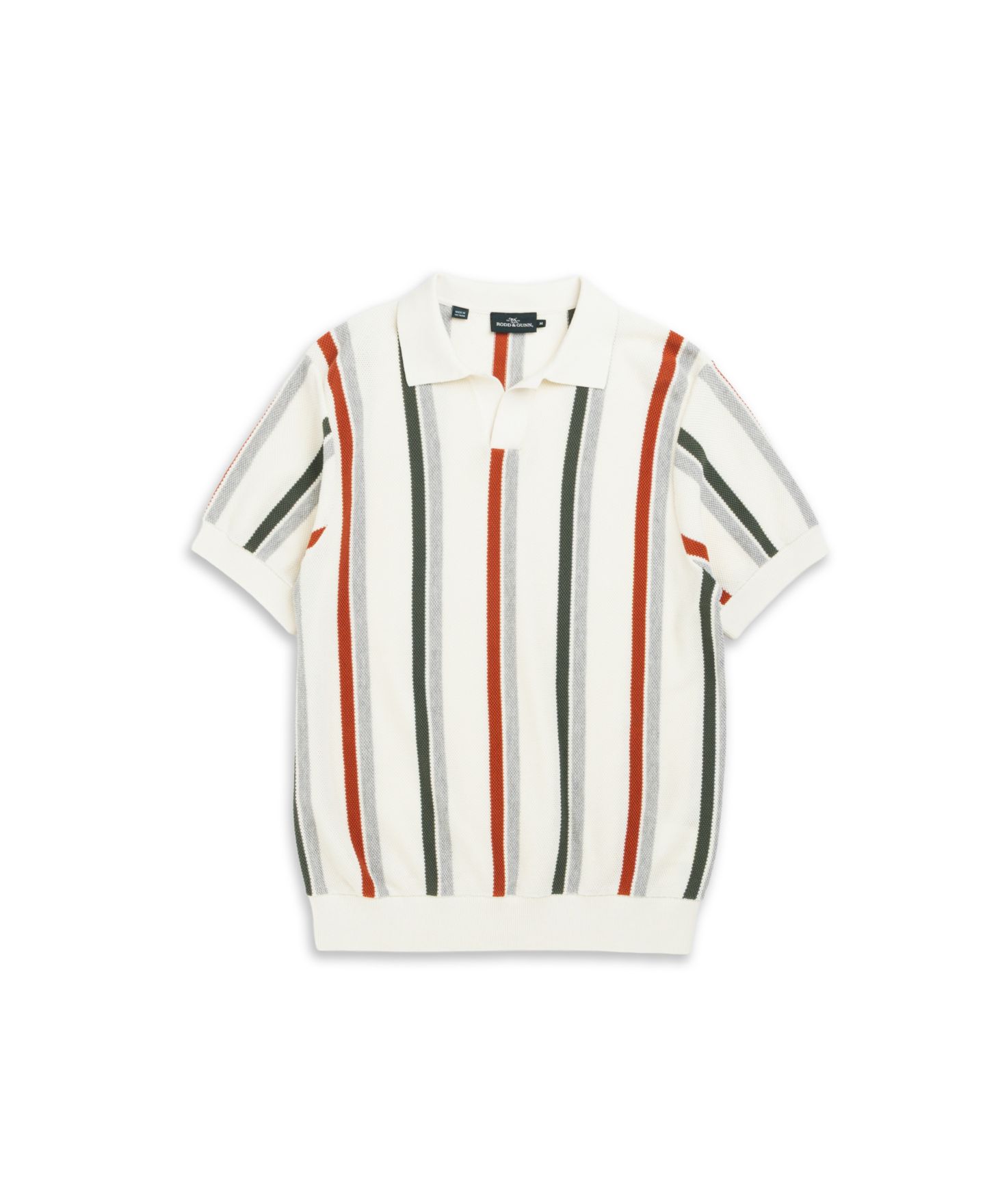 Мужское поло Rodd & Gunn Royce Hill Cotton Knit Polo Shirt, цвет: Кокосовый — фото 9