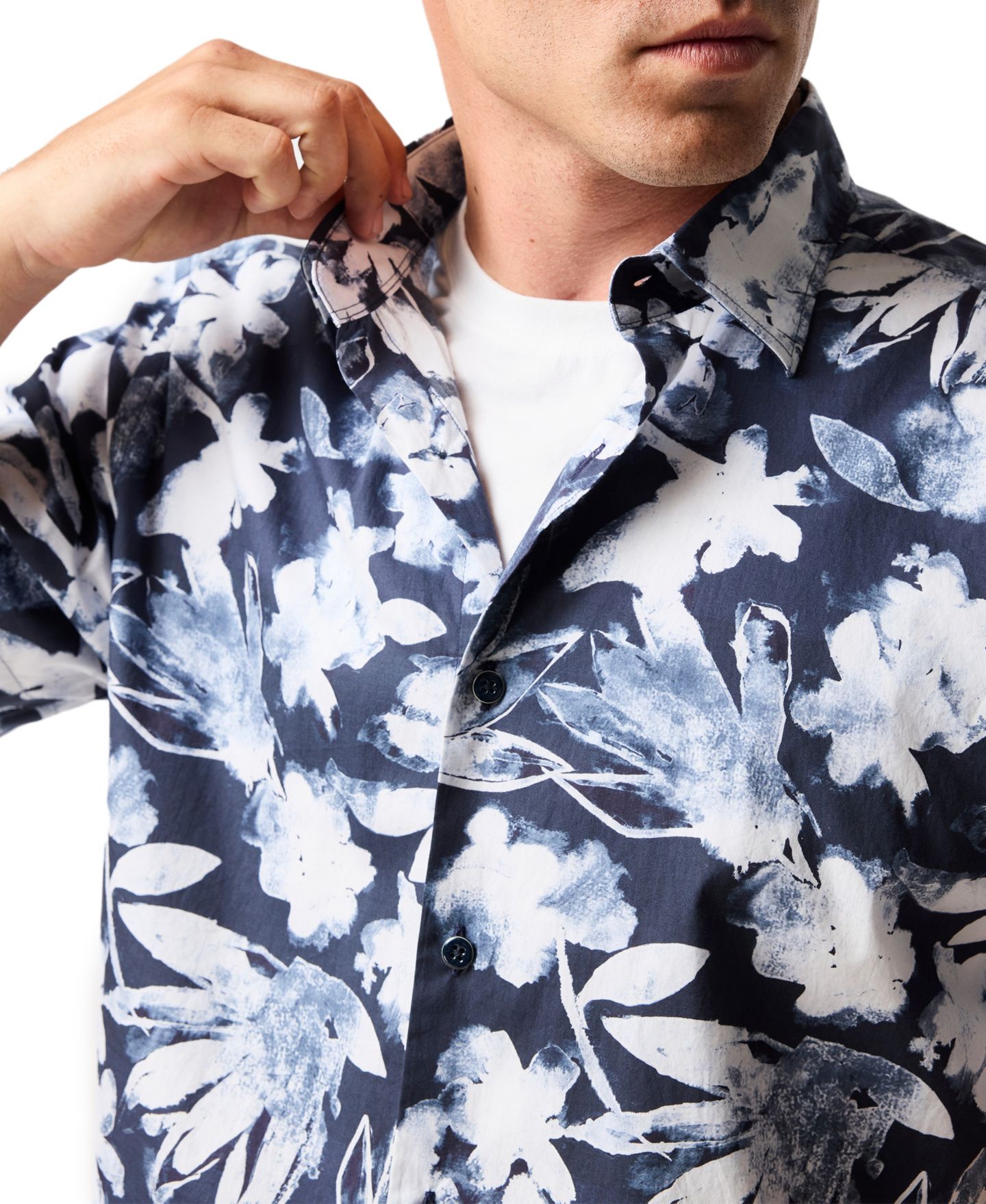 Мужская рубашка Rodd & Gunn Windstock Weekend Fit, цвет: Чернильный — фото 6