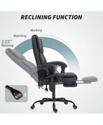 Office Chair with Massage, Reclining Desk Chair