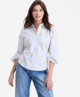 Women's Tie Back Button Down Shirt