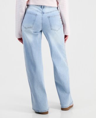 Women's Bow-Embroidery Ultra 90s Jeans