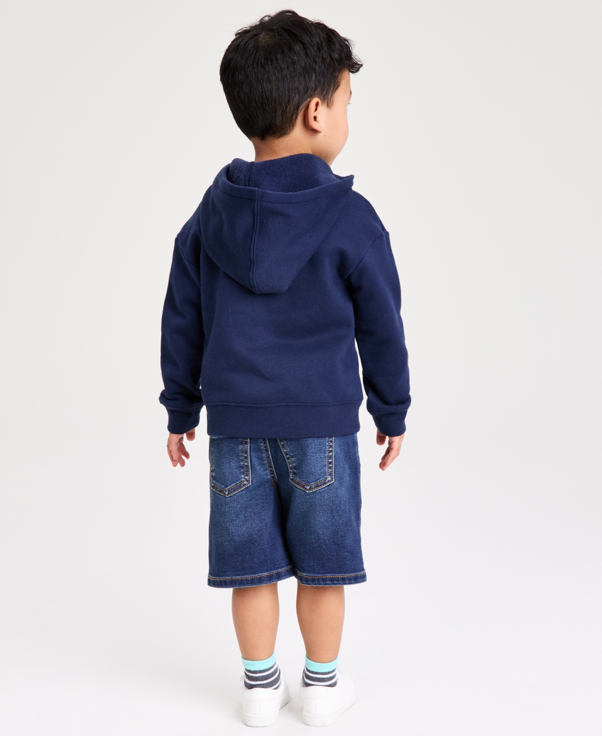 Epic Threads Boys 12M-5T Super Soft Stretch Knit Denim Shorts, Macy's Exclusive