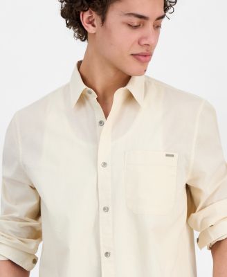 Men's Crinkle Pocket Long-Sleeve Shirt