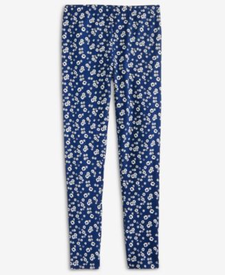 Girls' 5-20 Ditsy Floral-Print Leggings