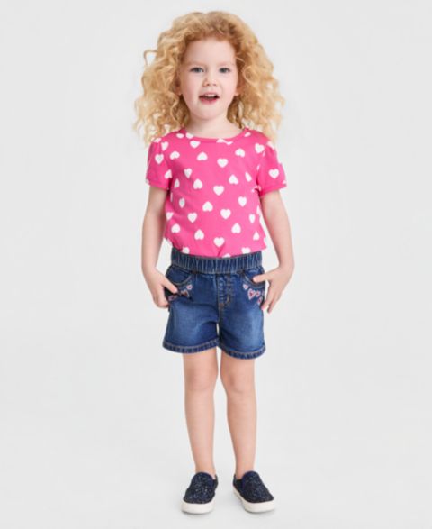 Шорты Epic Threads Hearts Pull-On Shorts для девочек, цвет: Варёный