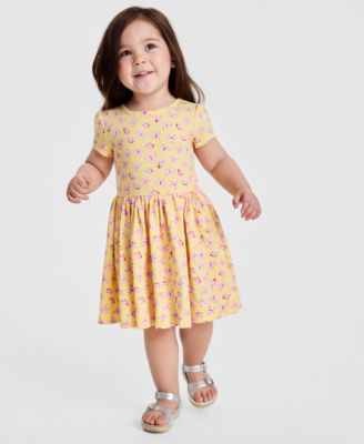 Girls' Butterfly-Print Dress