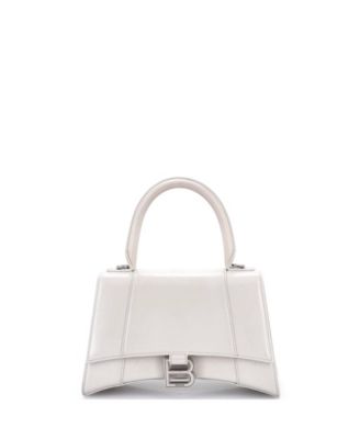 Small Hourglass Top Handle Bag Leather