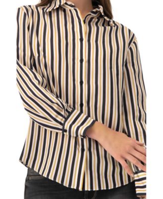 Women's Classic Striped Long Sleeve Shirt