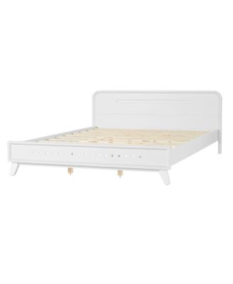 Solid Pine Wood Queen Bed Frame with Timeless Design