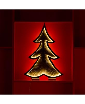 Tree Infinity Light 24.5"H Acrylic UL Plug Included