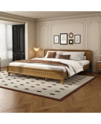  Pine Solid Wood King Bed