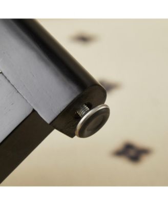 Mid-Century Bohemian Coffee Table 31.5" Round with PE Cane Stand