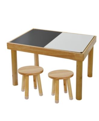 Toddler Sensory Table with 2 Chairs - Sand & Water Play