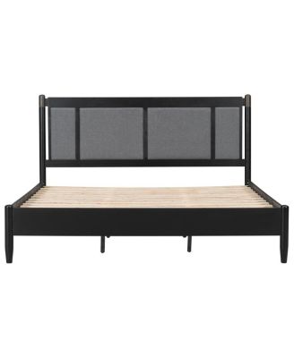  Solid Wood King Bed, No Box Spring Needed