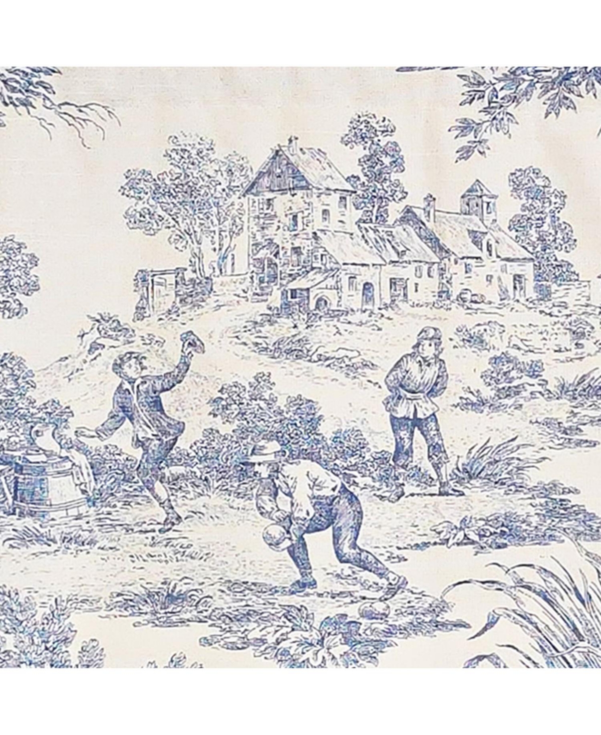 Rlf Home Old-World Provance 100% Cotton Rod Pocket Lined Window Valance 50" x 15"