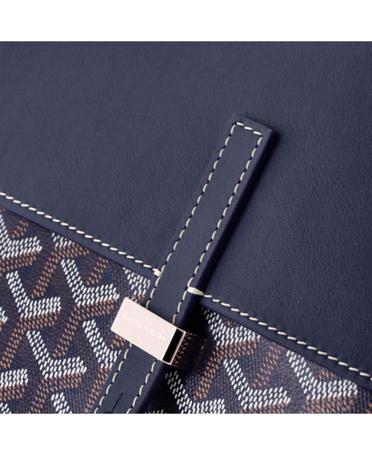 Pre-Owned Goyard Coursier Messenger Bag Coated Canvas and Leather