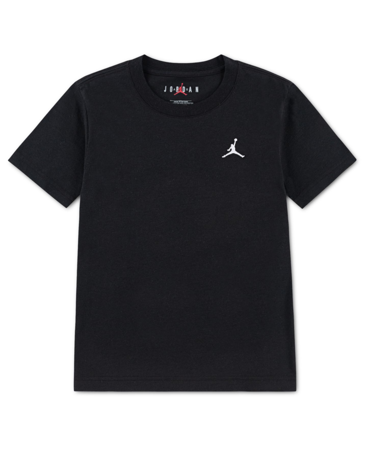Футболка Jordan Jumpman Air Embroidered Short-Sleeve T-Shirt для мальчиков, цвет: Чёрный — фото 4