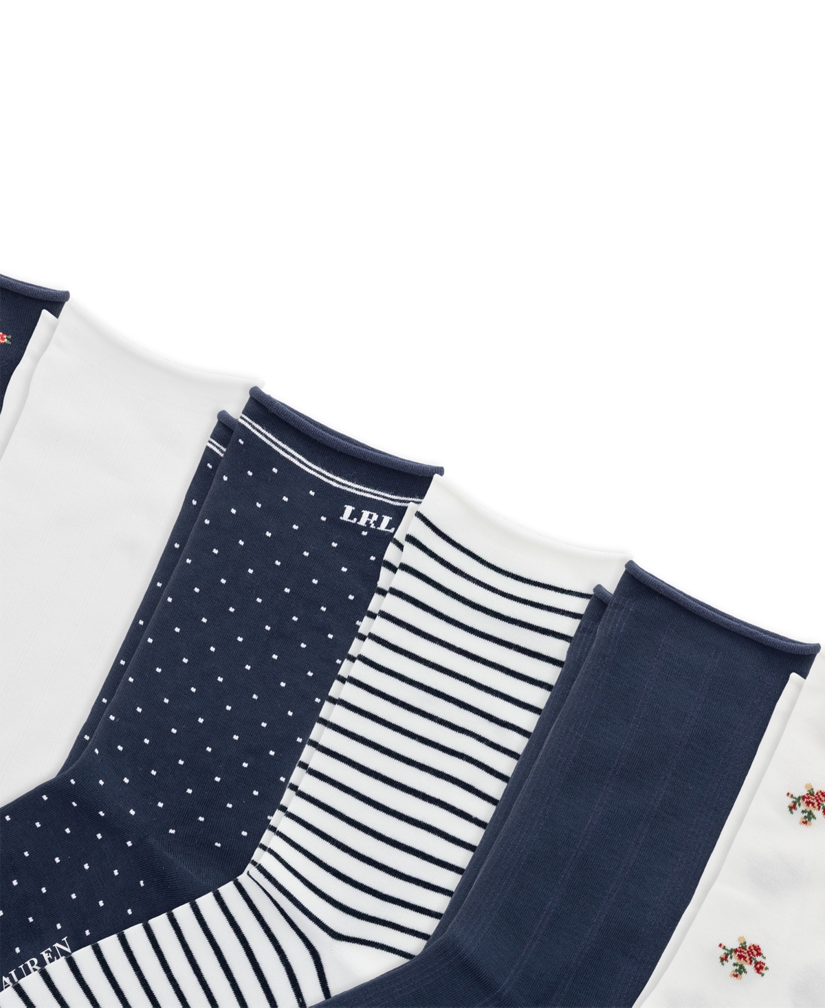 Lauren Ralph Lauren Women's Bouquet Floral Socks, 6-Pack