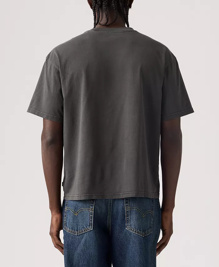 Men's Classic Cropped Boxy Short-Sleeve T-Shirt - thumbnail 4