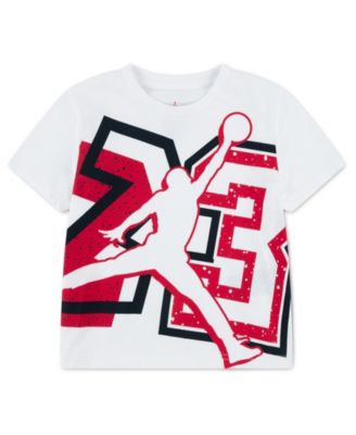 Jordan Boys Toddler 2T-4T Split 23 Splatter Crewneck T-Shirt - White 17$