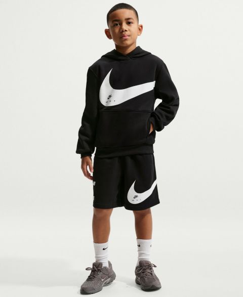 Детское худи Nike Sportswear Club Long-Sleeve, цвет: Чёрный / Белый