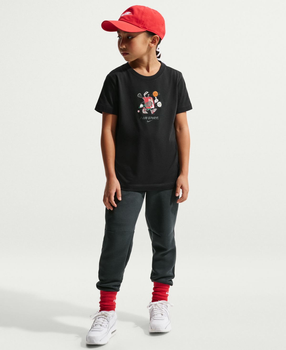 Nike Girls' Sportswear Boxy Short-Sleeve T-Shirt