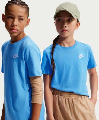  Big Kids Sportswear Embroidered Logo Graphic T-Shirt