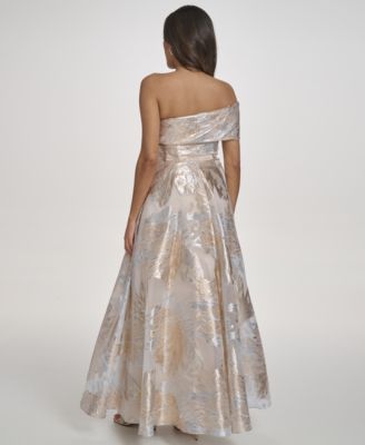 Petite One-Shoulder Ball Gown