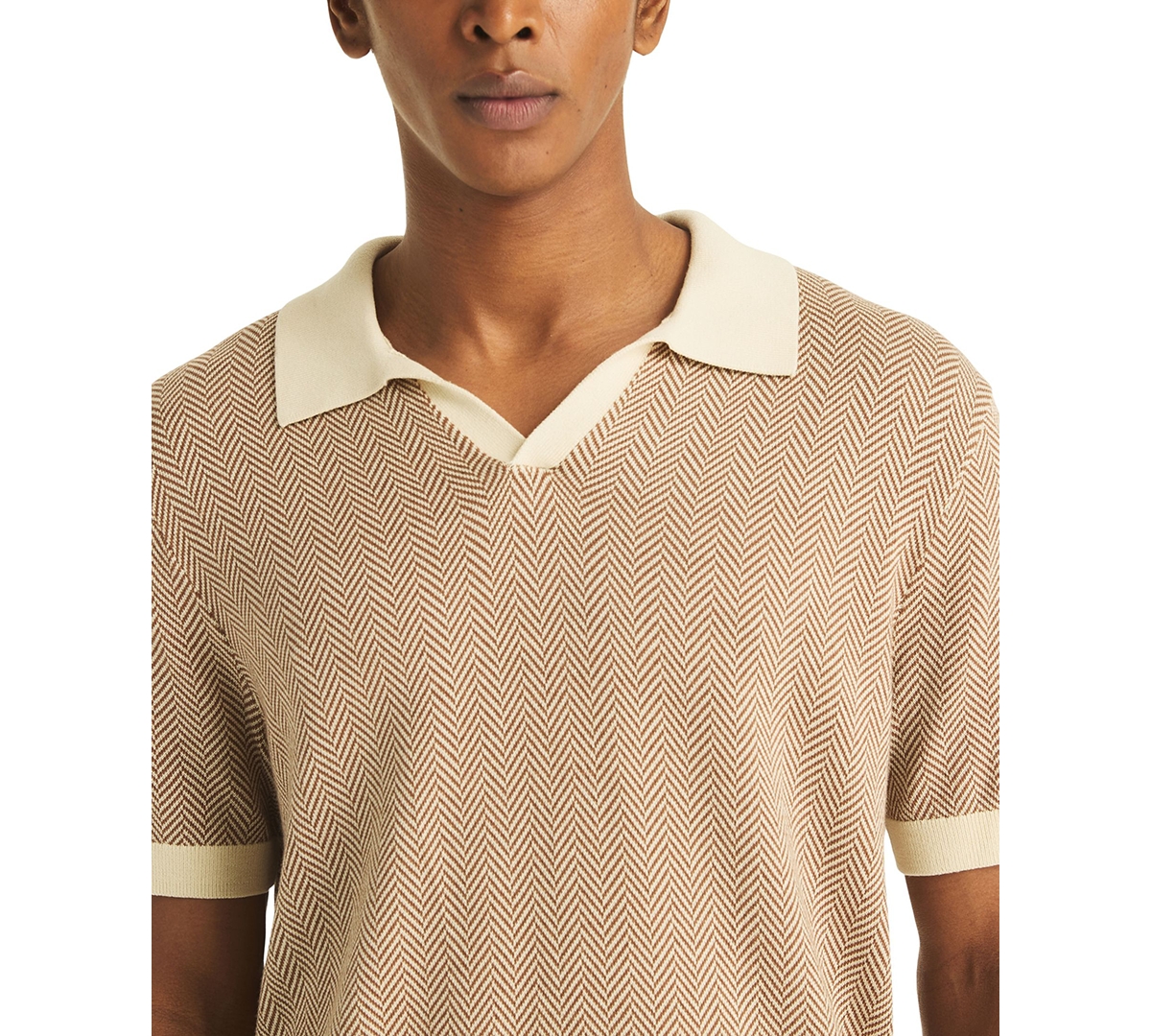 Nautica Men's Classic-Fit Ribbed Collar Sweater