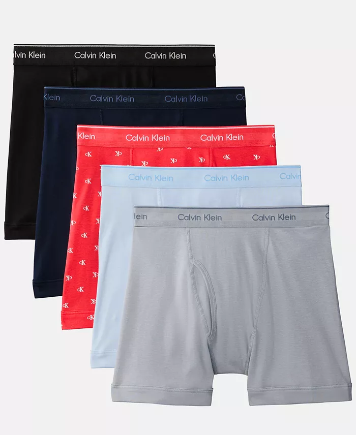 Men's Cotton Classic Boxer Briefs Underwear, 5-Pack