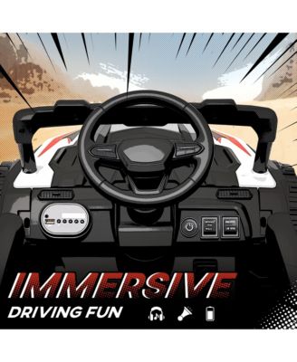 12V Kids Ride On Truck with Dual Motors for 3-8 Boys Girls,