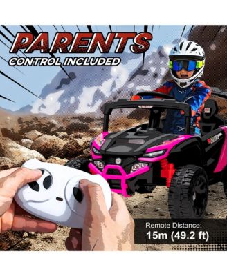 12V Kids Ride On Truck with Dual Motors for 3-5 Boys Girls