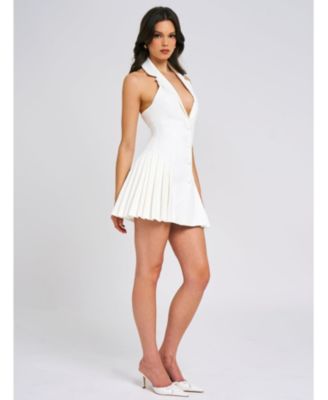 Women's Reyna Backless Pleated Mini Blazer Dress