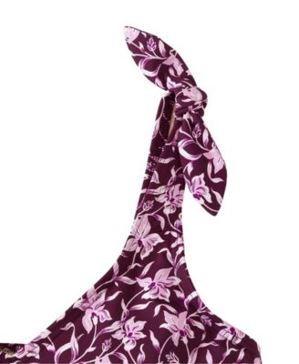 Plus Size Tie Shoulder Flutter Tankini Top 22.5"