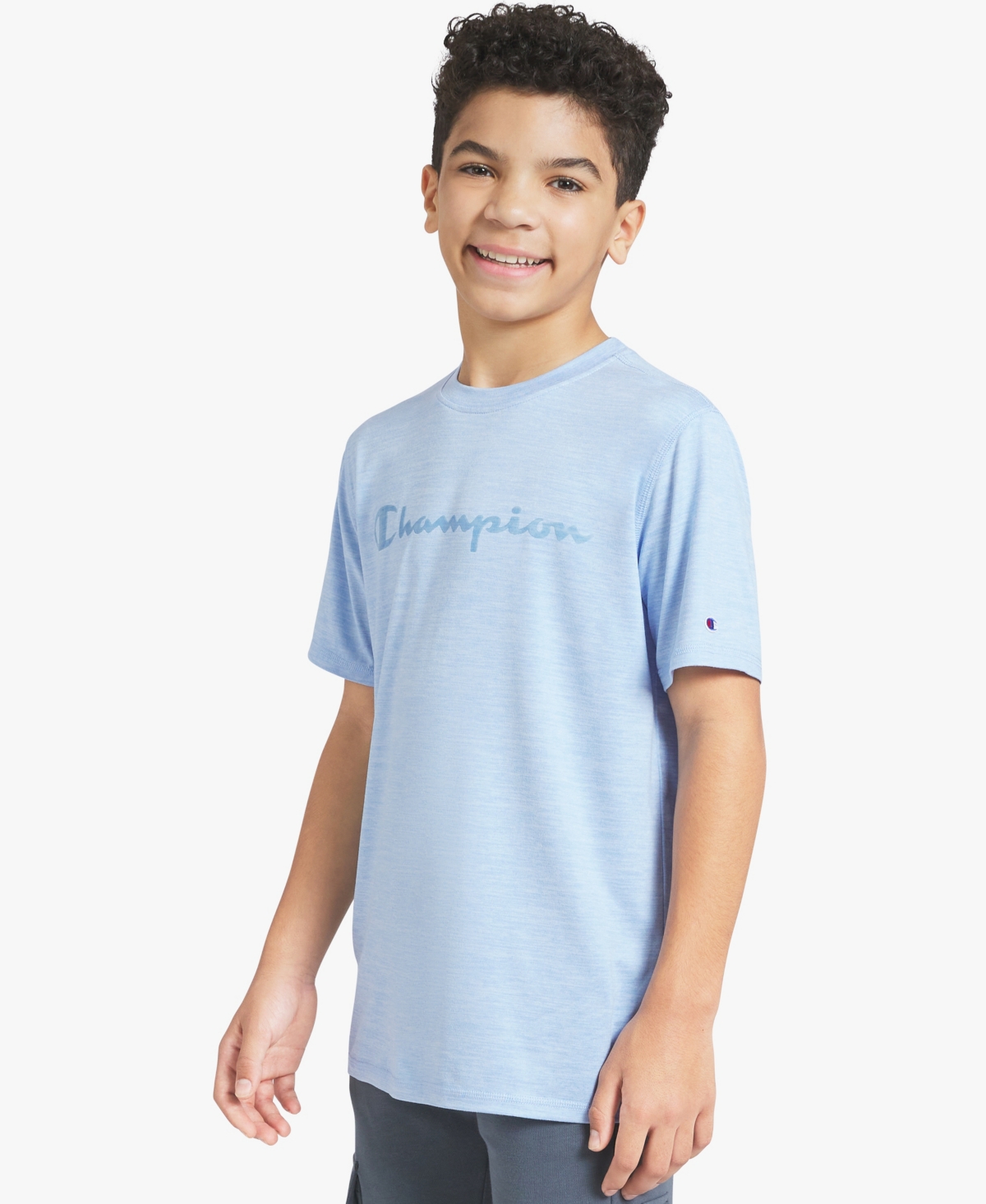 Champion Boys' 7-16 Active Crewneck Logo T-Shirt