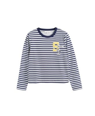 Women's Snoopy Varsity Long Sleeve Tee