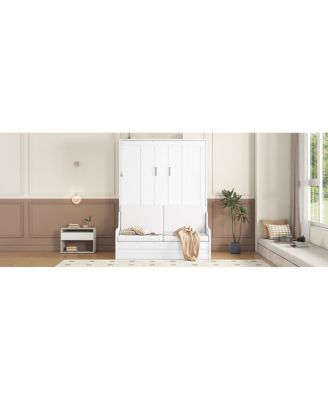Queen Size Murphy Bed Wall Bed with Cushion