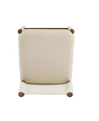  Modern Solid Wood Bar Stool with Polyester Cushion, Set of 2