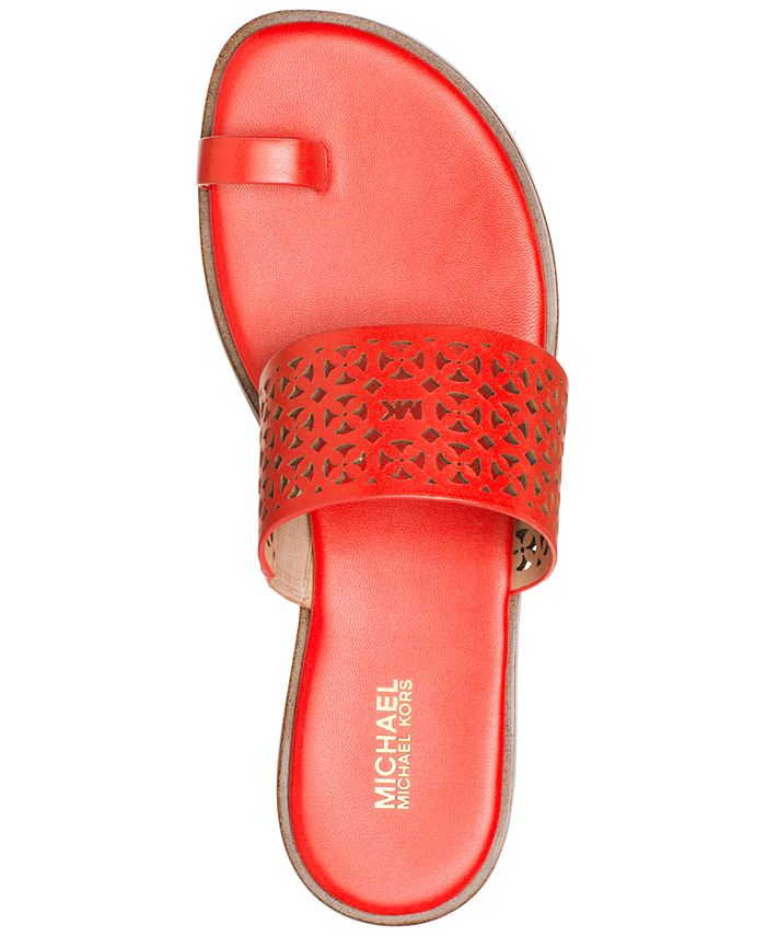 Michael Kors Sonya Toe-Ring Flat Sandals & Reviews - Sandals - Shoes ...