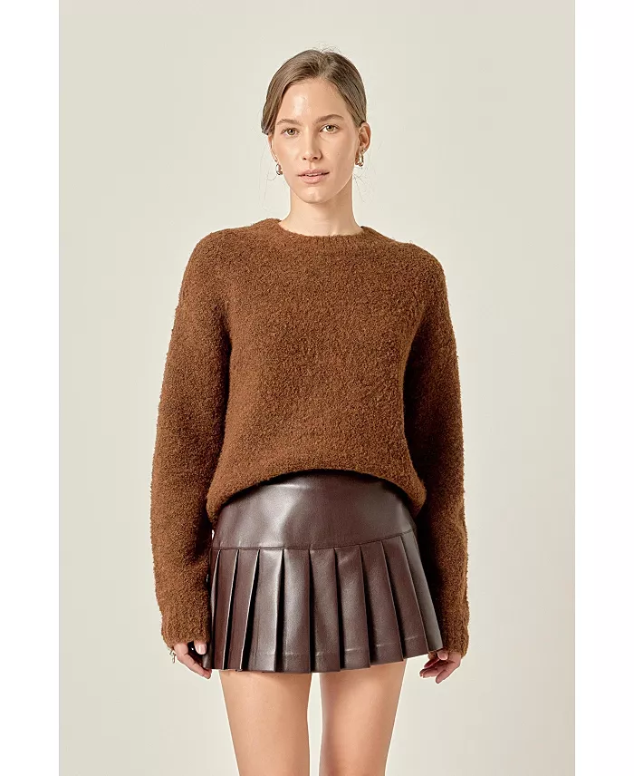 Women's Cozy Round neck Sweater - thumbnail 3