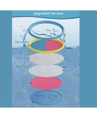 Outdoor Kids Toss & Catch Ball Set – Velcro Paddles with 6 Sticks + 3 Balls – Backyard, Beach & Yard Game Toys for Ages 3-12