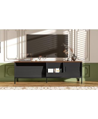 Modern TV Stand for TVs up to 75", Entertainment Center with Storage