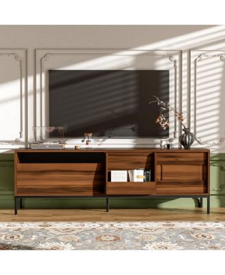 Modern TV Stand for TVs up to 75", Entertainment Center with Storage