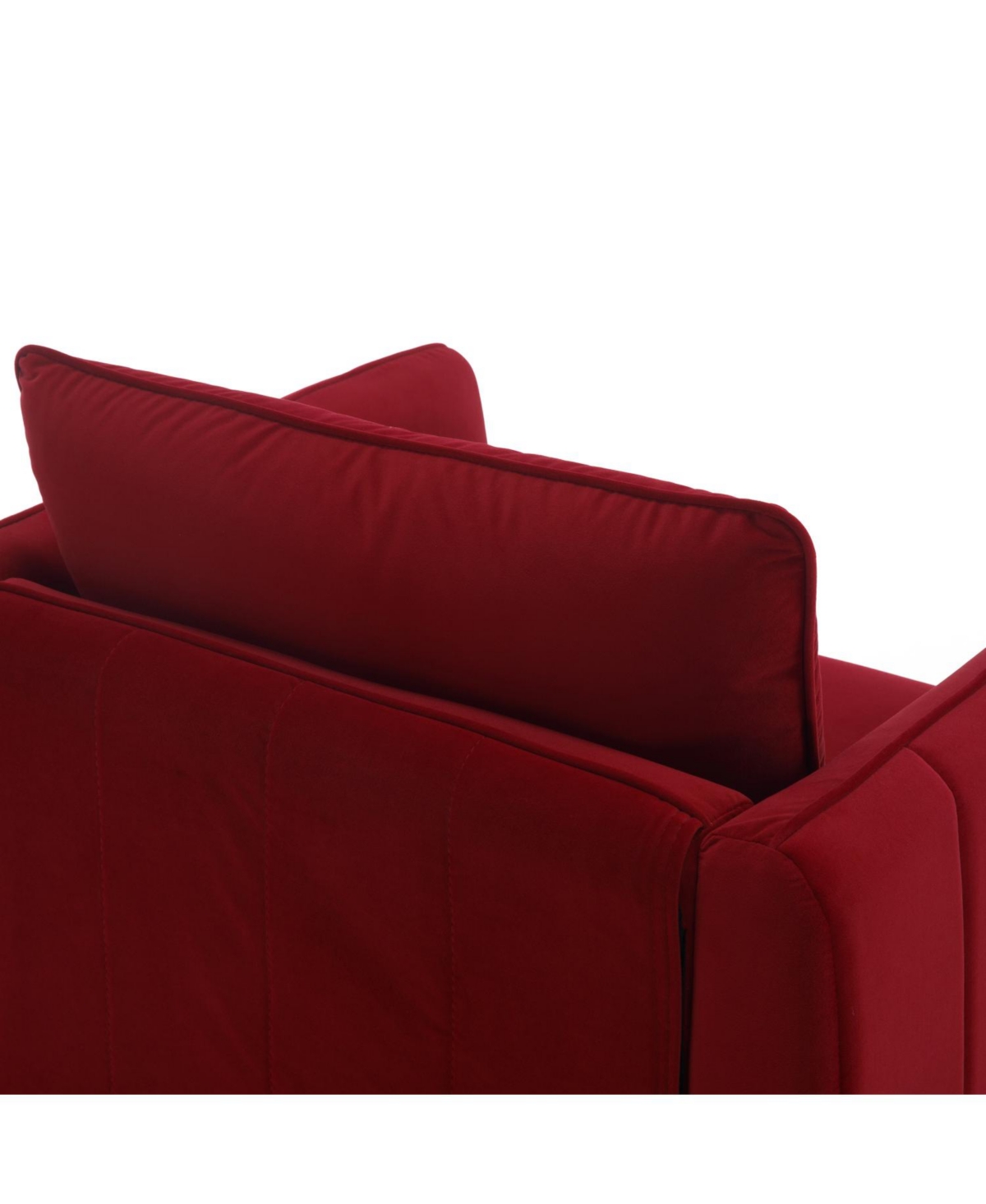 Streamdale Furniture Velvet Accent Chair - Mid-Century Modern Armchair